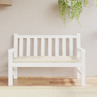 Garden Bench Cushion Cream 120x50x7 cm Oxford Fabric Payday Deals