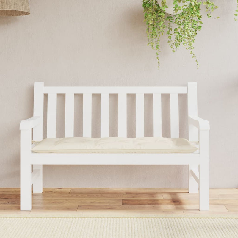 Garden Bench Cushion Cream 120x50x7 cm Oxford Fabric Payday Deals