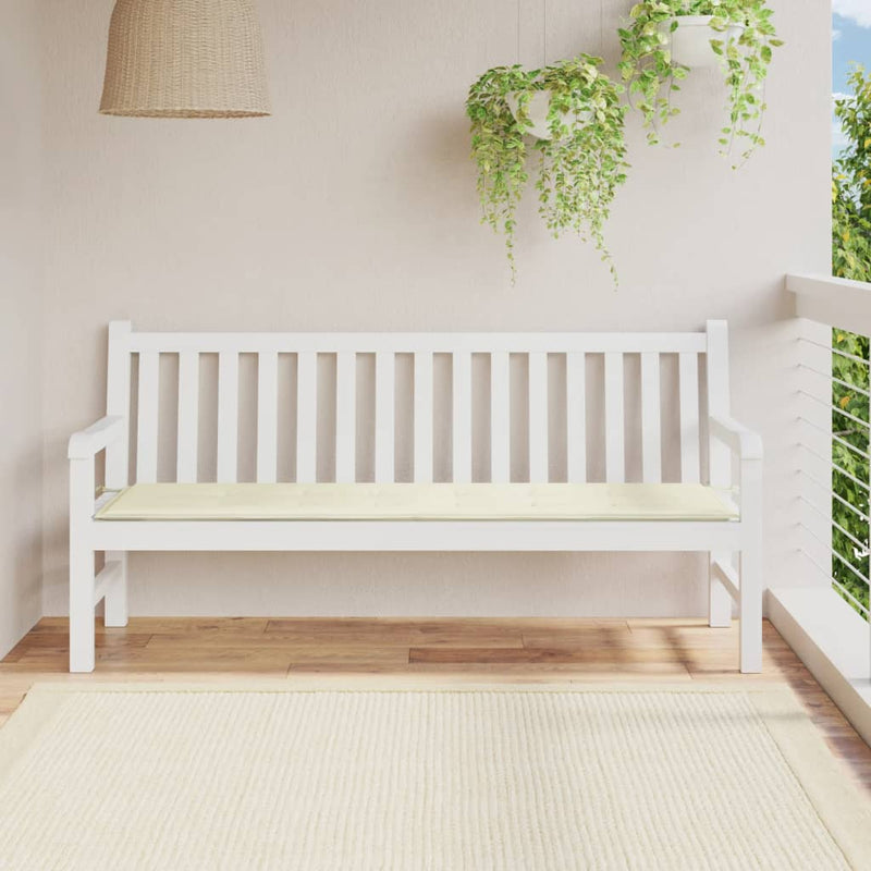 Garden Bench Cushion Cream 180x50x3 cm Oxford Fabric Payday Deals