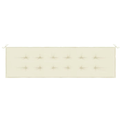Garden Bench Cushion Cream 180x50x3 cm Oxford Fabric Payday Deals