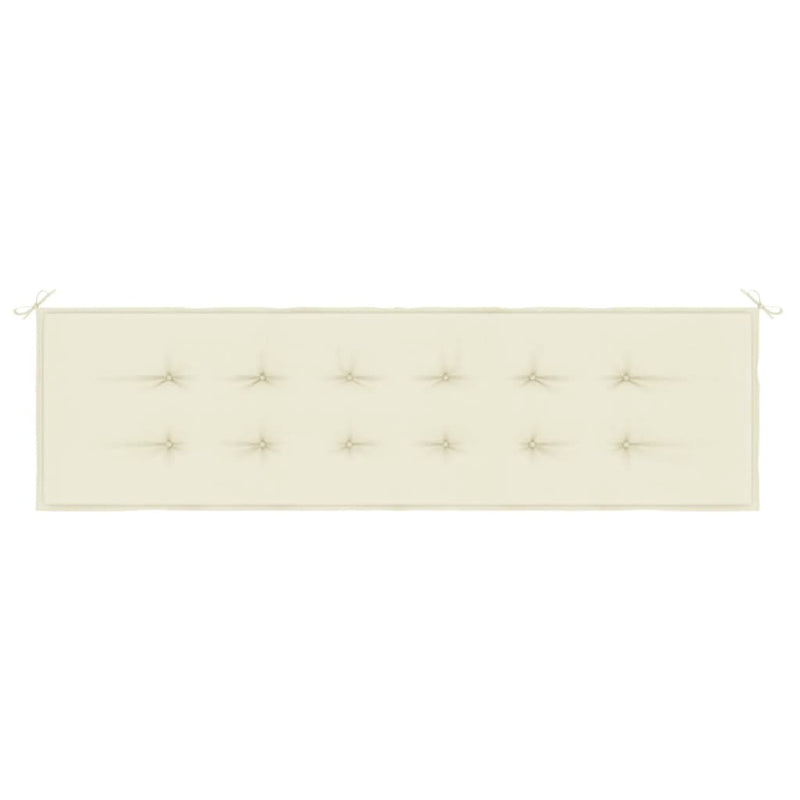 Garden Bench Cushion Cream 180x50x3 cm Oxford Fabric Payday Deals
