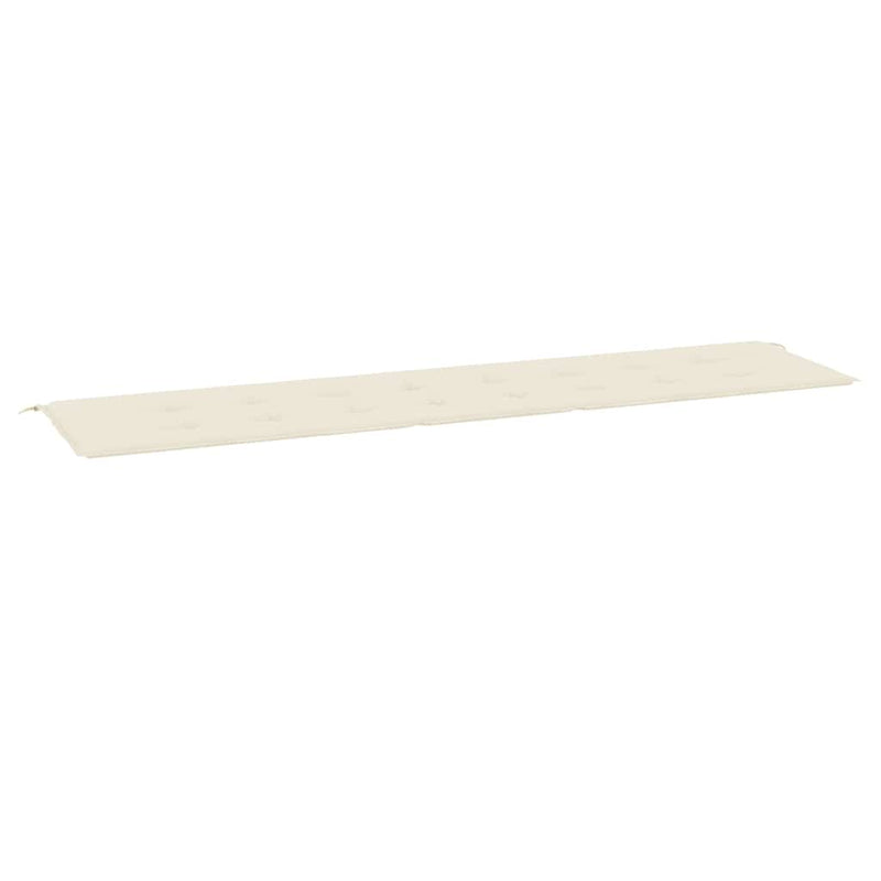 Garden Bench Cushion Cream 200x50x3 cm Oxford Fabric Payday Deals