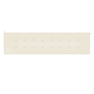 Garden Bench Cushion Cream 200x50x3 cm Oxford Fabric Payday Deals