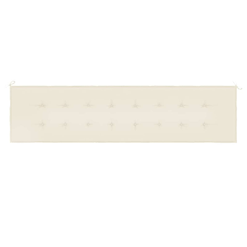 Garden Bench Cushion Cream 200x50x3 cm Oxford Fabric Payday Deals