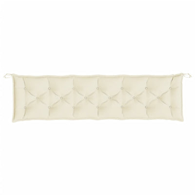 Garden Bench Cushion Cream 200x50x7 cm Oxford Fabric Payday Deals