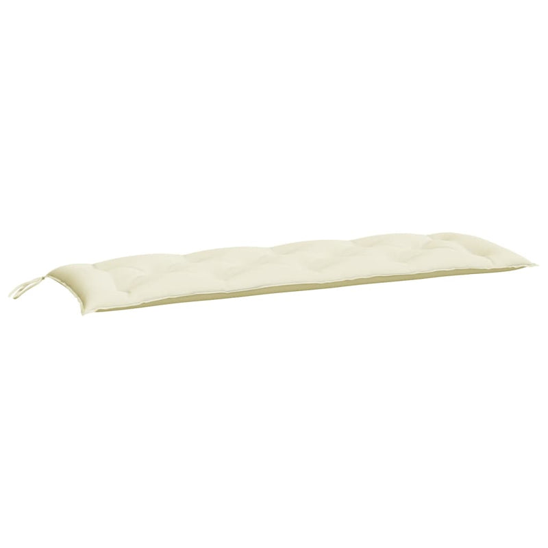 Garden Bench Cushion Cream White 150x50x7 cm Oxford Fabric Payday Deals
