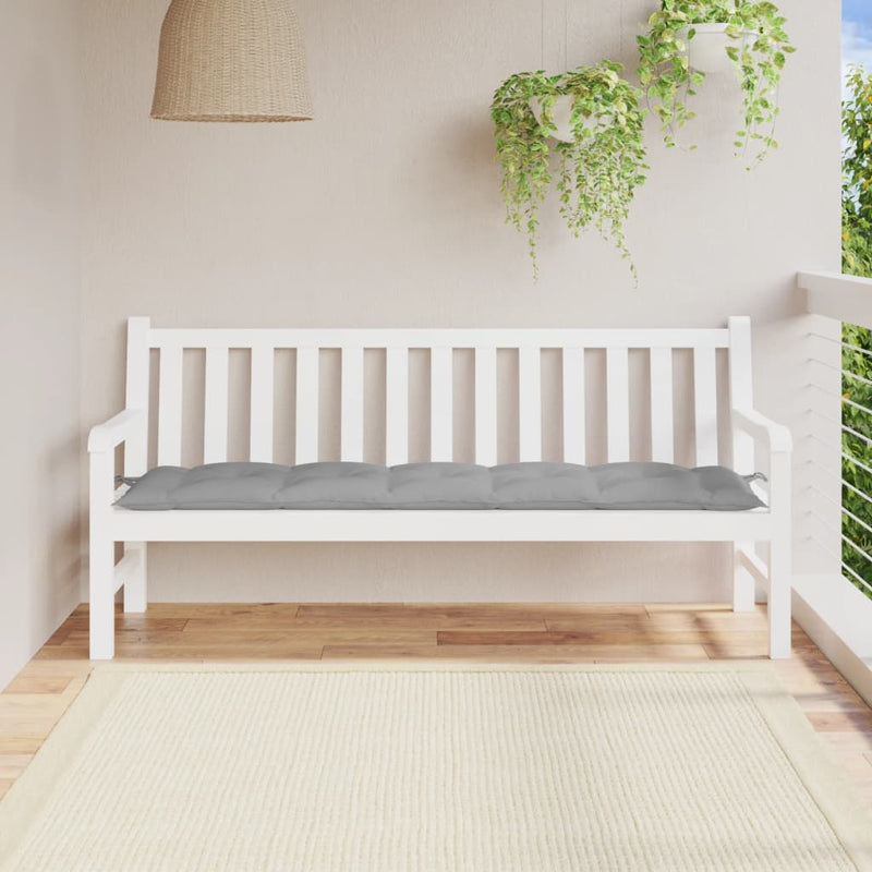 Garden Bench Cushion Grey 180x50x7 cm Oxford Fabric Payday Deals