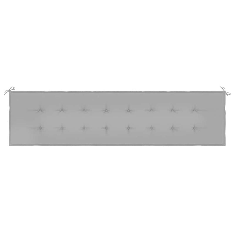 Garden Bench Cushion Grey 200x50x4 cm Oxford Fabric Payday Deals