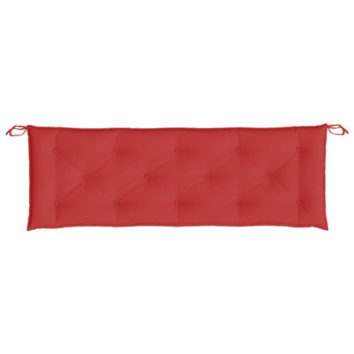 Garden Bench Cushion Red 150x50x7 cm Fabric Payday Deals