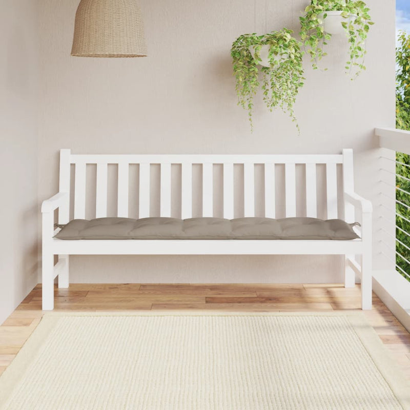 Garden Bench Cushion Taupe 180x50x7 cm Oxford Fabric Payday Deals