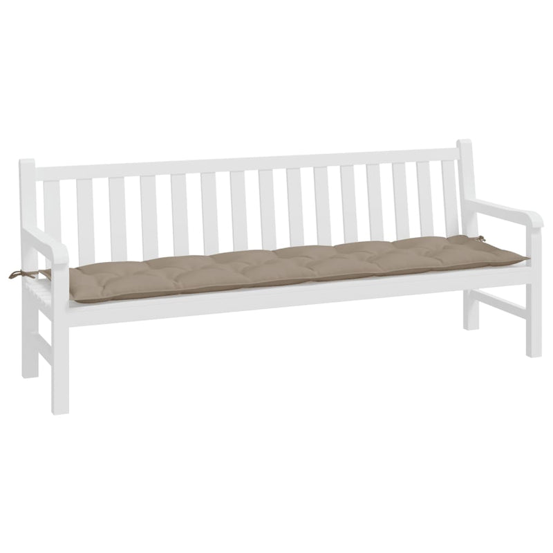Garden Bench Cushion Taupe 200x50x7 cm Oxford Fabric Payday Deals
