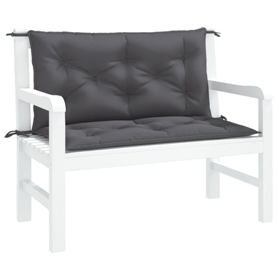 Garden Bench Cushions 2 pcs Anthracite 100x50x7 cm Oxford Fabric Payday Deals