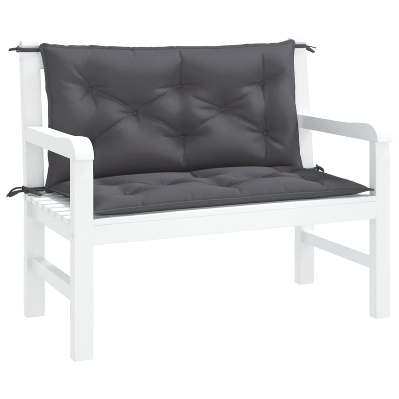 Garden Bench Cushions 2 pcs Anthracite 100x50x7 cm Oxford Fabric Payday Deals