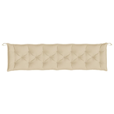 Garden Bench Cushions 2 pcs Beige 200x50x7 cm Oxford Fabric Payday Deals