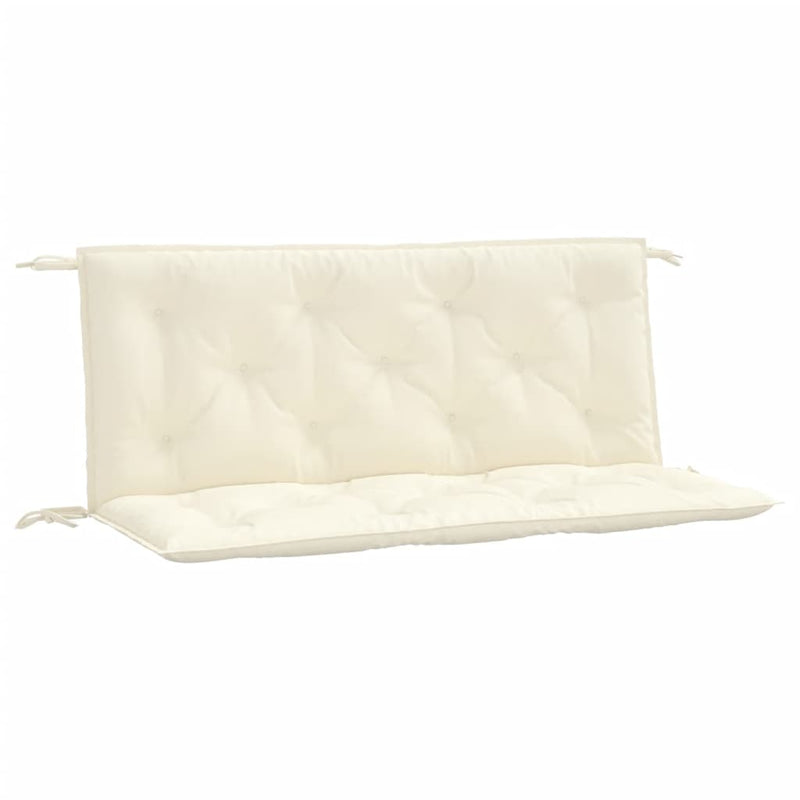 Garden Bench Cushions 2 pcs Cream White 120x50x7 cm Oxford Fabric Payday Deals