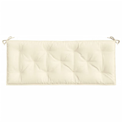 Garden Bench Cushions 2 pcs Cream White 120x50x7 cm Oxford Fabric Payday Deals