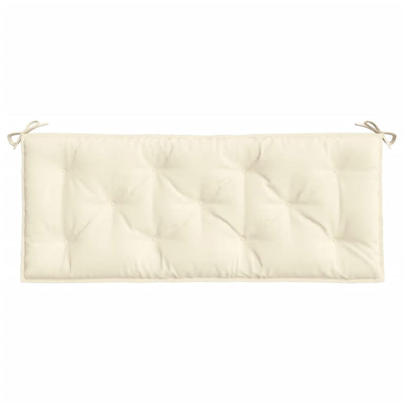 Garden Bench Cushions 2 pcs Cream White 120x50x7 cm Oxford Fabric Payday Deals