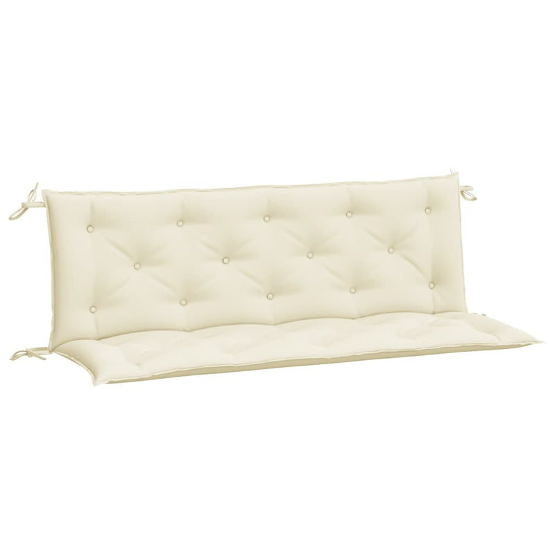 Garden Bench Cushions 2 pcs Cream White 150x50x7 cm Oxford Fabric Payday Deals