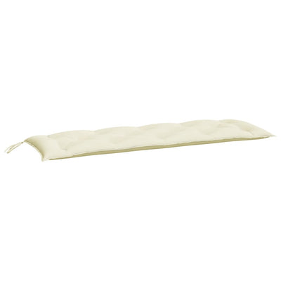 Garden Bench Cushions 2 pcs Cream White 150x50x7 cm Oxford Fabric Payday Deals