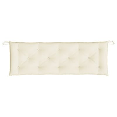 Garden Bench Cushions 2 pcs Cream White 150x50x7 cm Oxford Fabric Payday Deals