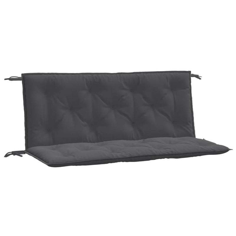 Garden Bench Cushions 2 pcs Melange Anthracite 120x50x7 cm Fabric Payday Deals