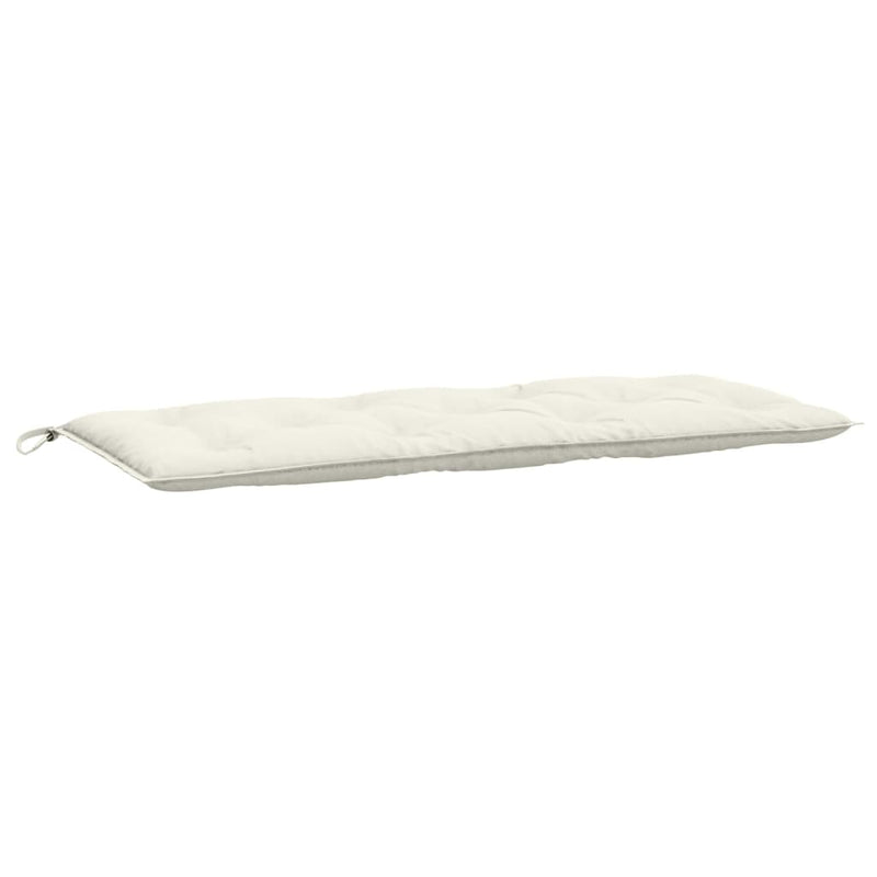 Garden Bench Cushions 2 pcs Melange Cream 120x50x7 cm Fabric Payday Deals