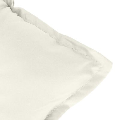 Garden Bench Cushions 2 pcs Melange Cream 120x50x7 cm Fabric Payday Deals