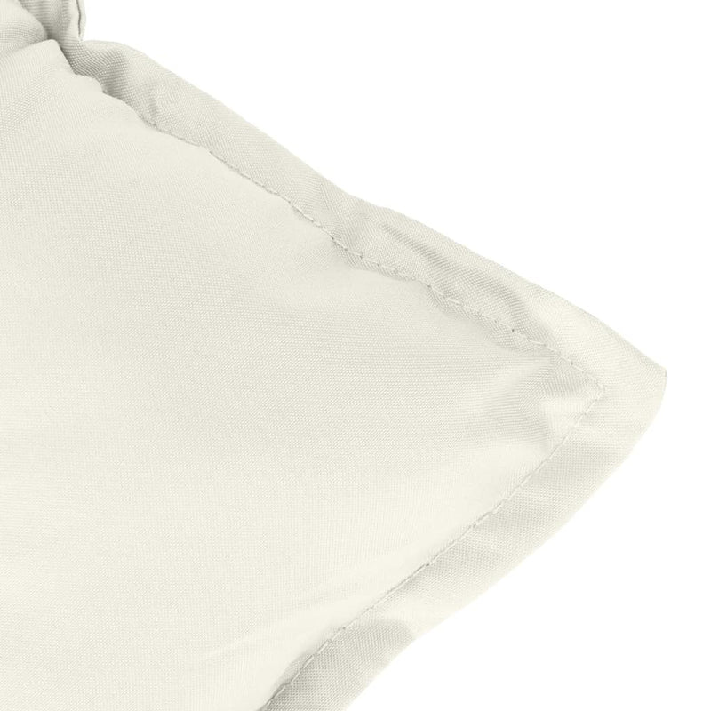 Garden Bench Cushions 2 pcs Melange Cream 120x50x7 cm Fabric Payday Deals