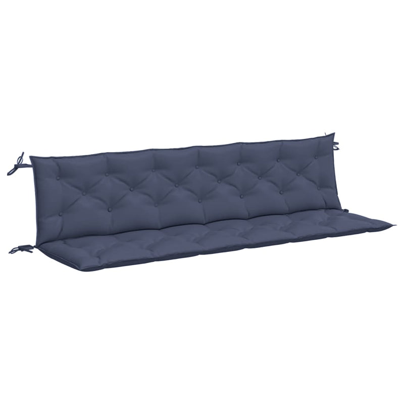 Garden Bench Cushions 2 pcs Navy Blue 200x50x7 cm Oxford Fabric Payday Deals