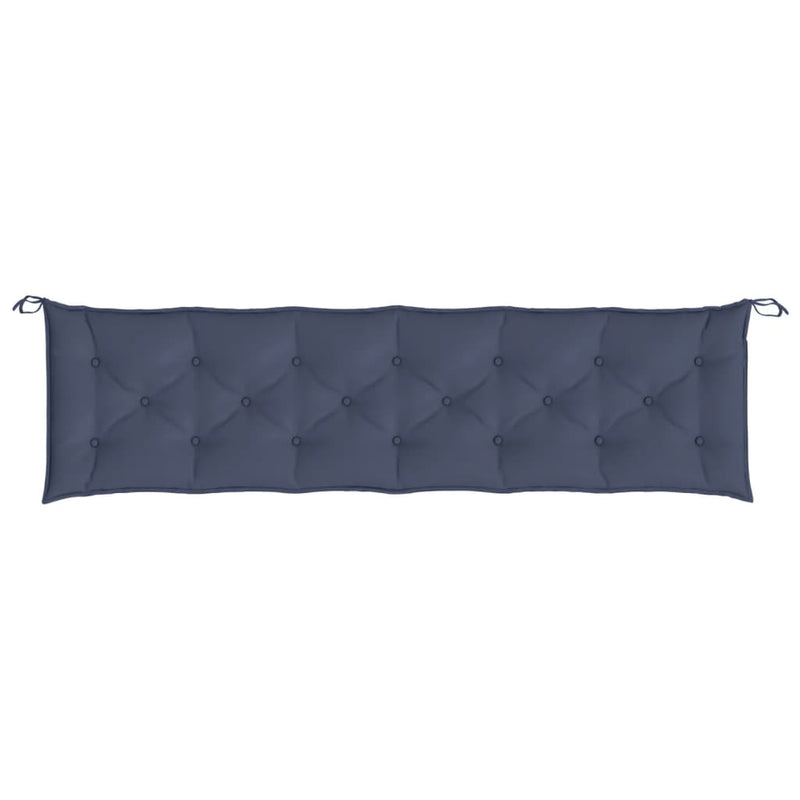 Garden Bench Cushions 2 pcs Navy Blue 200x50x7 cm Oxford Fabric Payday Deals