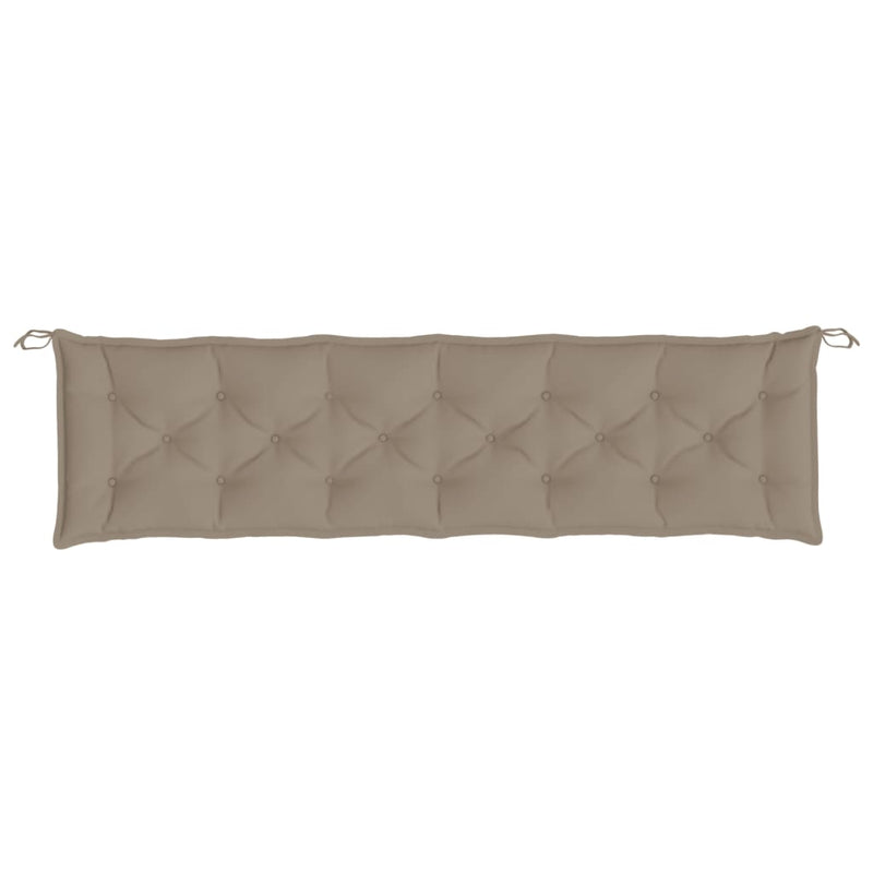 Garden Bench Cushions 2 pcs Taupe 200x50x7 cm Oxford Fabric Payday Deals