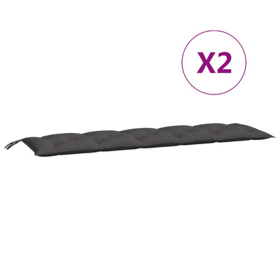 Garden Bench Cushions 2pcs Anthracite 180x50x7cm Oxford Fabric Payday Deals