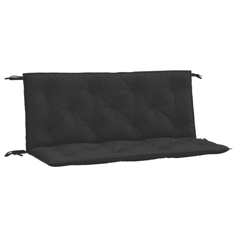 Garden Bench Cushions 2pcs Black 120x50x7cm Oxford Fabric Payday Deals