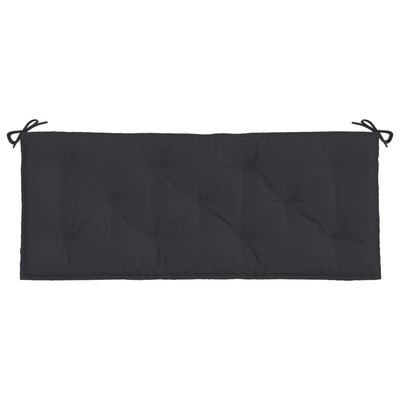 Garden Bench Cushions 2pcs Black 120x50x7cm Oxford Fabric Payday Deals