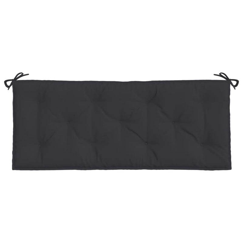 Garden Bench Cushions 2pcs Black 120x50x7cm Oxford Fabric Payday Deals