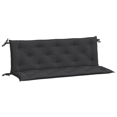 Garden Bench Cushions 2pcs Black 150x50x7cm Oxford Fabric Payday Deals