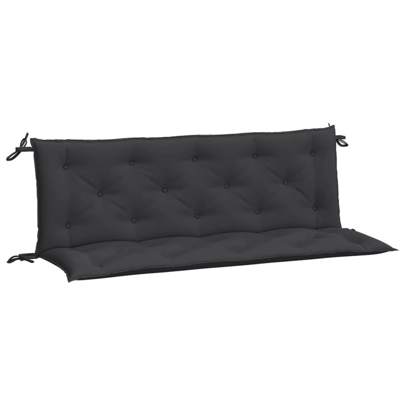 Garden Bench Cushions 2pcs Black 150x50x7cm Oxford Fabric Payday Deals