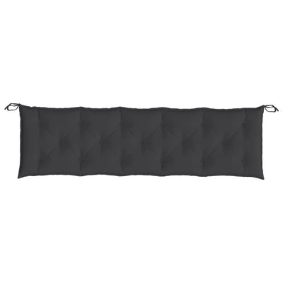 Garden Bench Cushions 2pcs Black 180x50x7cm Oxford Fabric Payday Deals