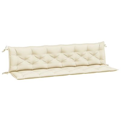 Garden Bench Cushions 2pcs Cream White 200x50x7cm Oxford Fabric Payday Deals