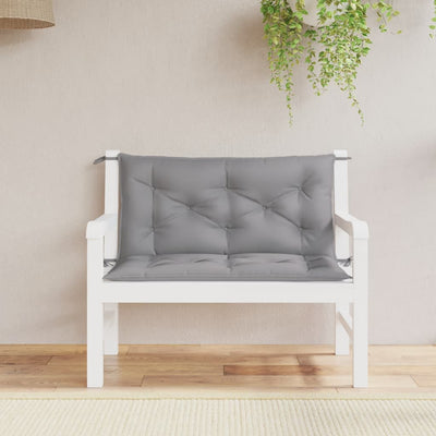 Garden Bench Cushions 2pcs Grey 100x50x7 cm Oxford Fabric Payday Deals