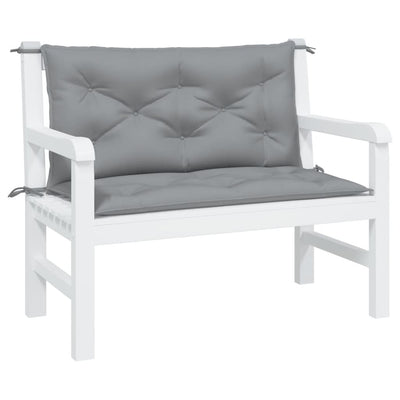 Garden Bench Cushions 2pcs Grey 100x50x7 cm Oxford Fabric Payday Deals