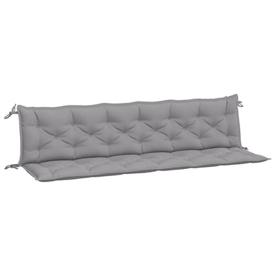 Garden Bench Cushions 2pcs Grey 200x50x7cm Oxford Fabric Payday Deals