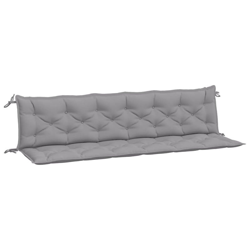 Garden Bench Cushions 2pcs Grey 200x50x7cm Oxford Fabric Payday Deals