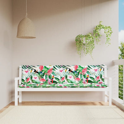 Garden Bench Cushions 2pcs Multicolour 200x50x7cm Fabric