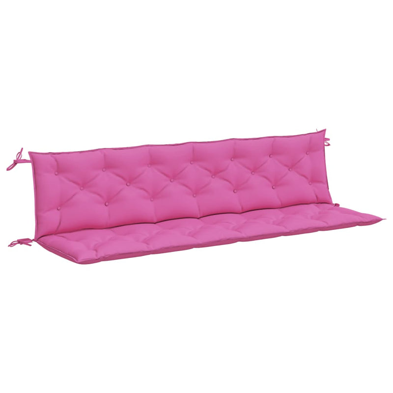 Garden Bench Cushions 2pcs Pink 200x50x7cm Fabric Payday Deals