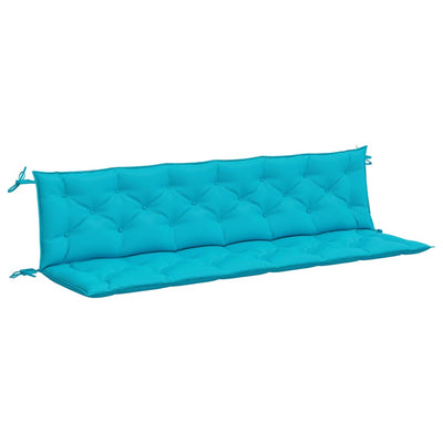 Garden Bench Cushions 2pcs Turquoise 200x50x7cm Fabric Payday Deals