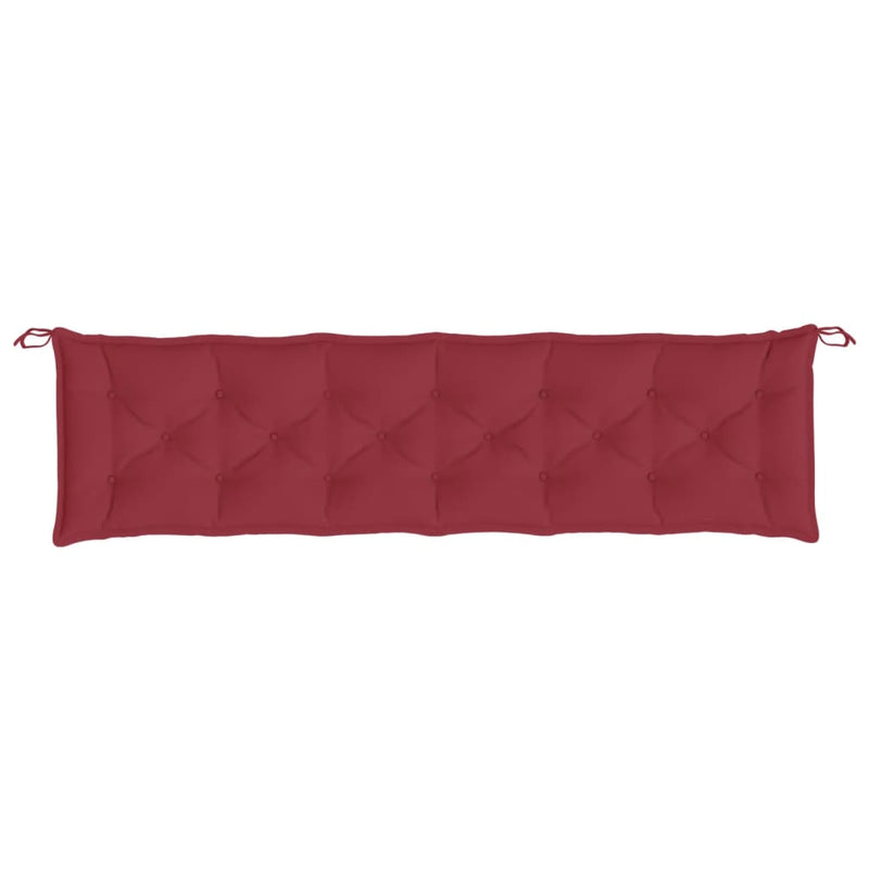 Garden Bench Cushions 2pcs Wine Red 200x50x7cm Oxford Fabric Payday Deals