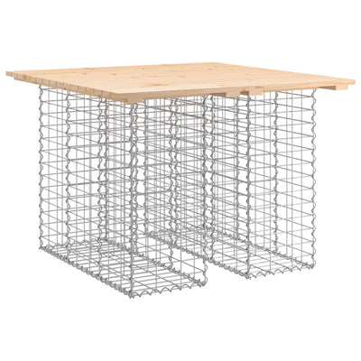 Garden Bench Gabion Design 100x102x72 cm Solid Wood Pine Payday Deals