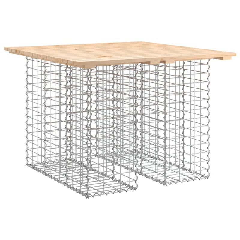 Garden Bench Gabion Design 100x102x72 cm Solid Wood Pine Payday Deals