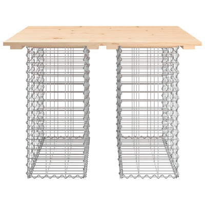Garden Bench Gabion Design 100x102x72 cm Solid Wood Pine Payday Deals